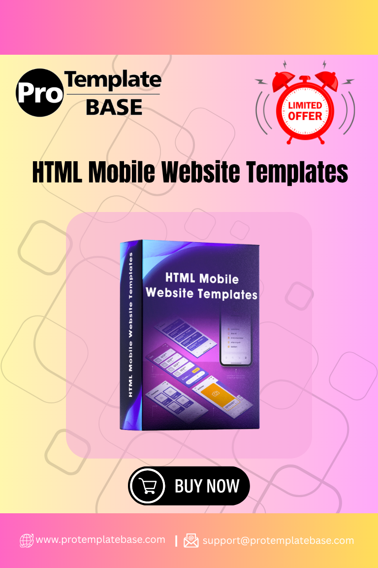 HTML Mobile Website Templates