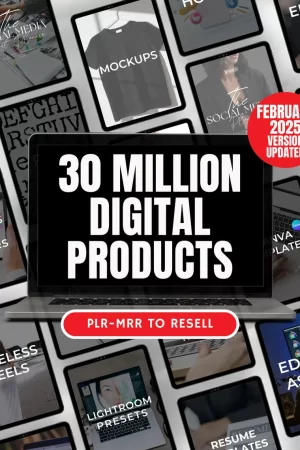 30+ Million Resell Digital Products Bundle Ideal for Passive Income, Featuring Private Label Rights & Master Resell Rights (MRR) (PLR)