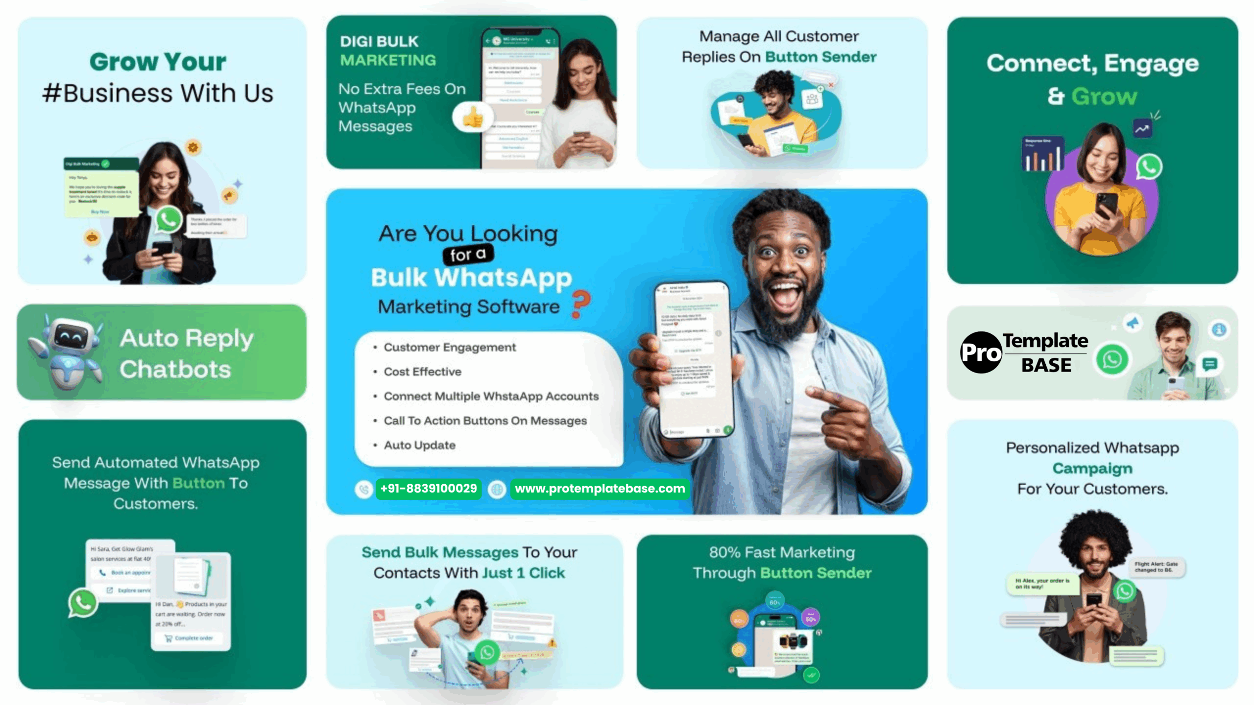 WhatsApp Button Sender | WhatsApp Bulk Message Sender